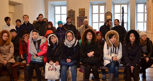 В Вознесенском храме состоялась встреча с китайскими студентами, обучающимися в московских ВУЗах