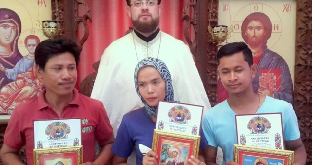 Три кхмера приняли Православие