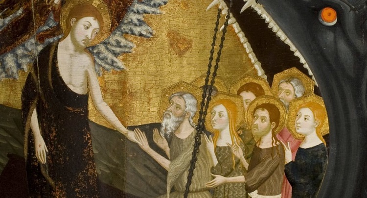 Христос выводит праведников из ада (Хайме Серра, XIII век)