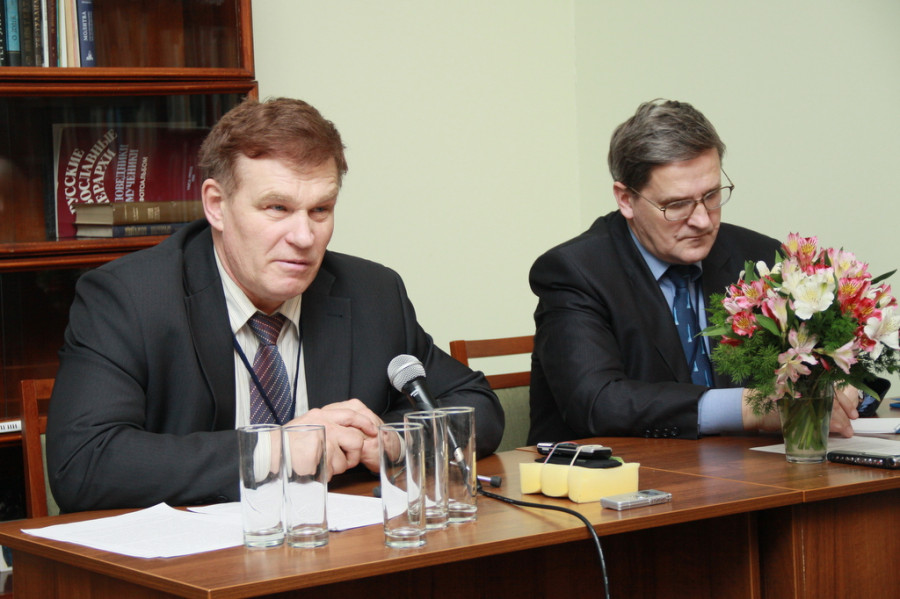 Слева направо Ю. Гераськин, В. Лавренов