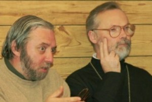 Проф.-свящ. Георгий Кочетков (справа) и Сергей Смирнов