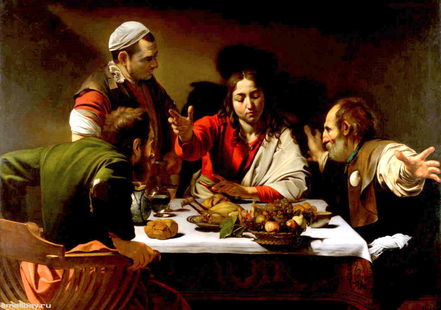 Караваджо. Ужин в Эммаусе. 1602 г.