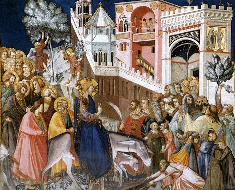 Вход Господень в Иерусалим. Пьетро Лоренцетти