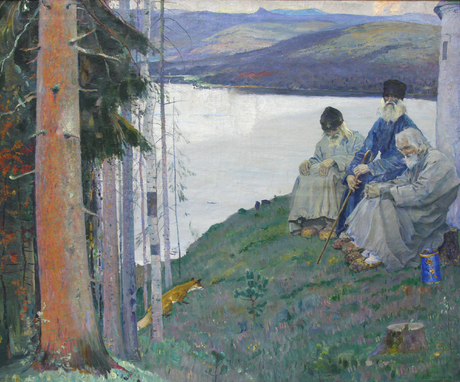 Михаил Нестеров. Три старца. 1915. Национальная галерея Армении