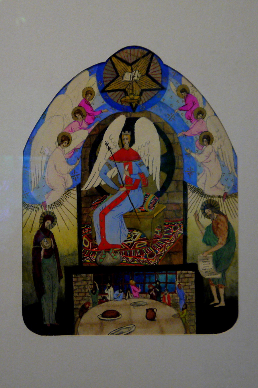 Царица Небесная. Эскиз росписи. 1912-1917 (?) 