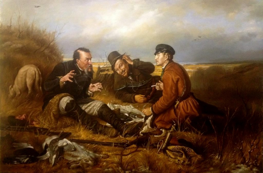 Охотники на привале. Василий Перов, 1871.