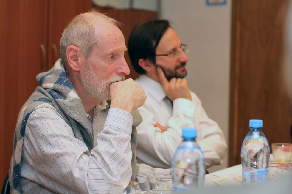 Dr. Grigory Gutner, Head of SFI’s Department of Philosophy, Humanities and Natural Sciences, and Maxim Zelnikov, Senior Research Associate at P.N. Lebedev Institute of Physics of the Russian Academy of Sciences and Lecturer at St. Philaret’s Institute
