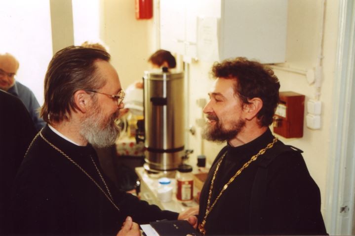 С протоиереем Сергием Овсянниковым. Амстердам, 2003 год