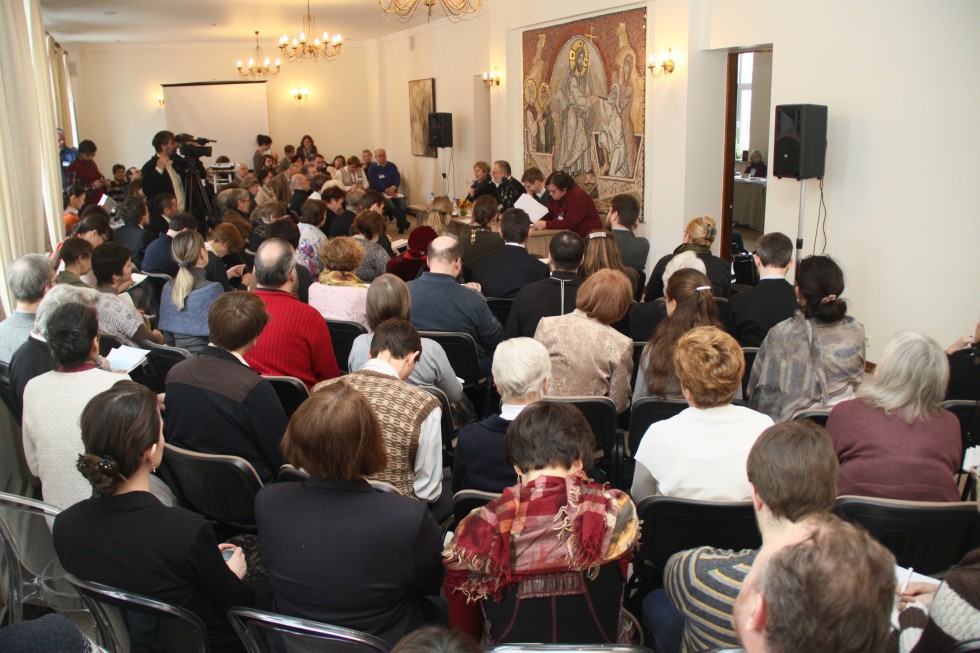 Открытие конференции «Дружеский круг как начало соборности и солидарности в России». Культурно-просветительский центр «Преображение», 9 марта 2016 года