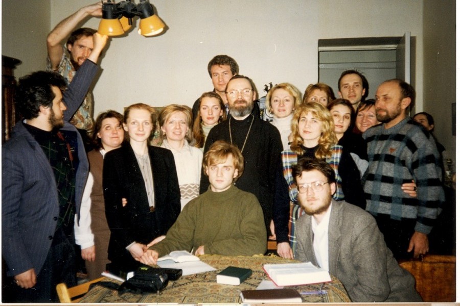На огласительной встрече в Санкт-Петербурге. 1997 год