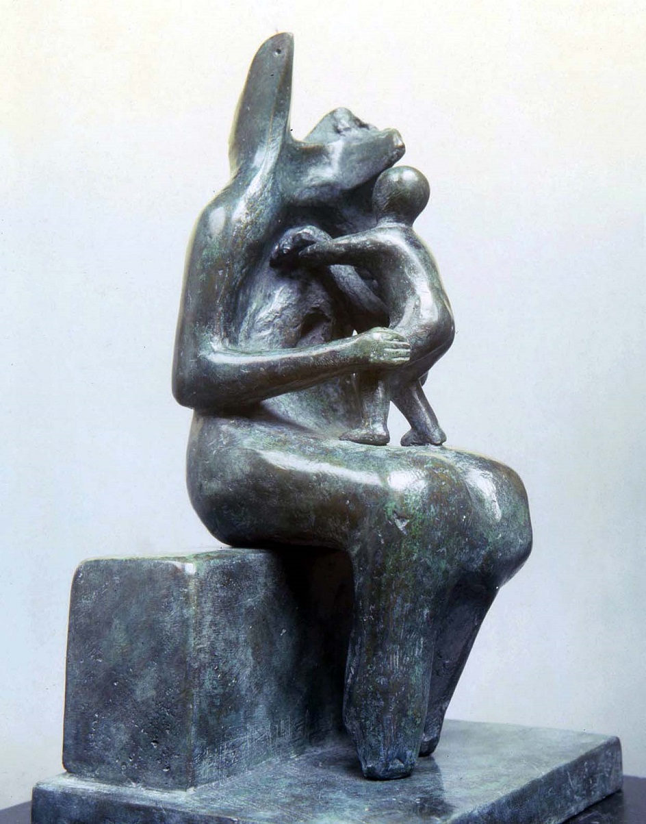 Генри Мур. Мать и дитя. Скульптура, 1937