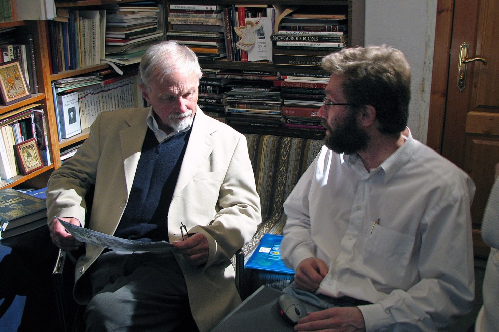 Никита Алексеевич Струве и Дмитрий Сергеевич Гасак в Свято-Филаретовском институте. 2008 год