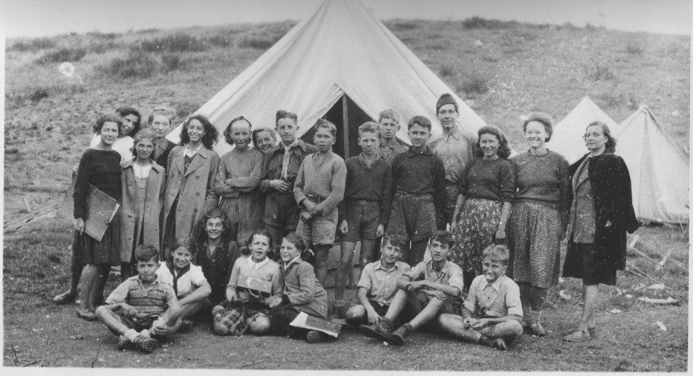 Участники летнего лагеря РСХД, 1947 год