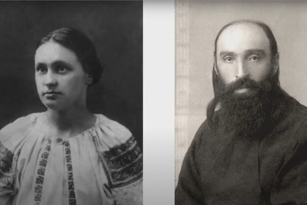 Наталия Шаховская и священник Михаил Шик