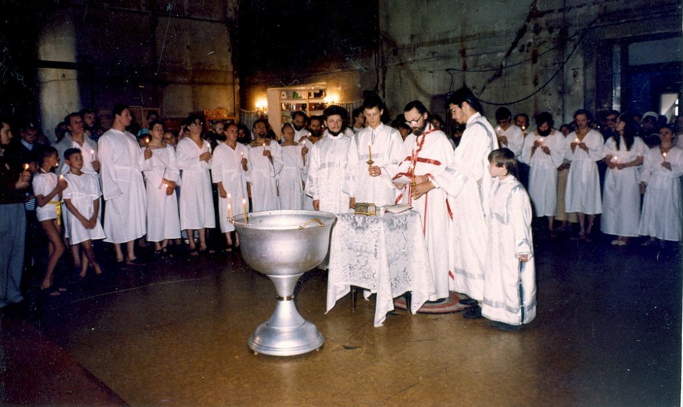 Крещение в храме Успения Пресвятой Богородицы в Печатниках, 1994 год