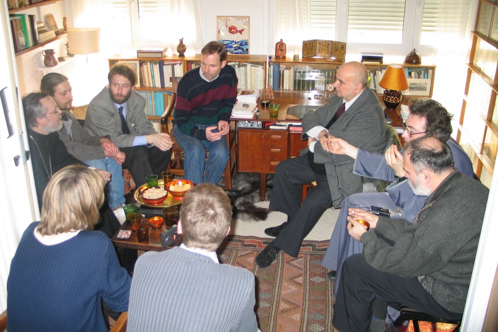 Паломники из Сретенского братства в гостях у Оливье Клемана, 2005 год