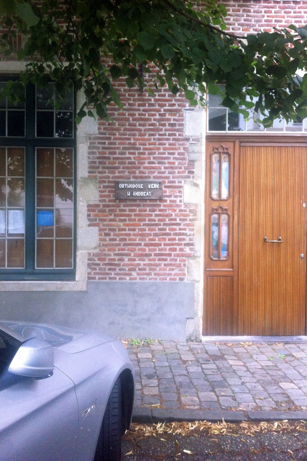 The entrance to the building where Fr. Ignace founded his parish