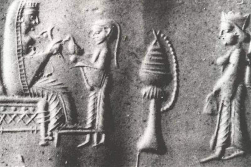 Цилиндрические печати Ахеменидского периода указывают на самостоятельные аудиенции, проводимые царицами