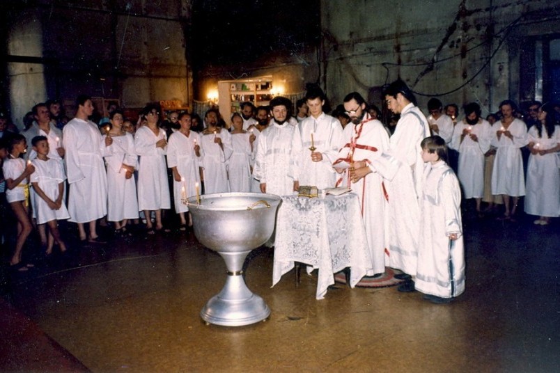 Крещение в храме Успения Пресвятой Богородицы в Печатниках. 1994 год