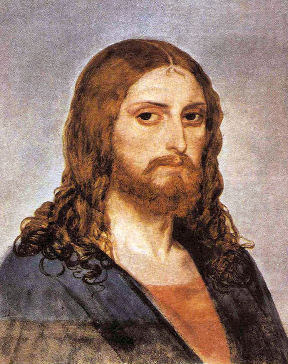 Christ. Etude. Alexander Ivanov. 1840s