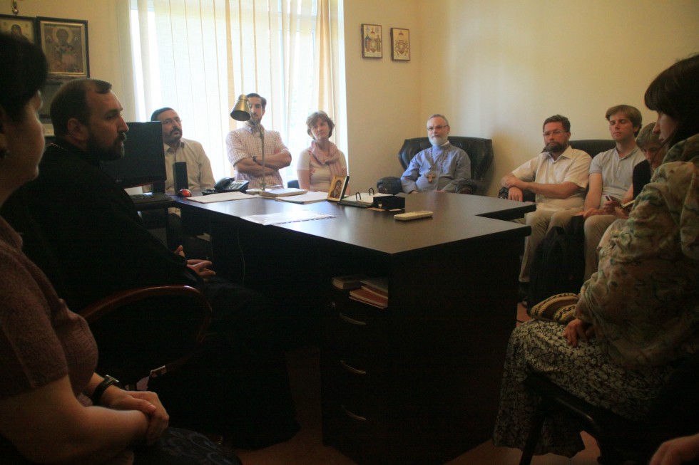 Встреча с протопресвитером Ираклием Ахаладзе, ректором Гелатской духовной академии