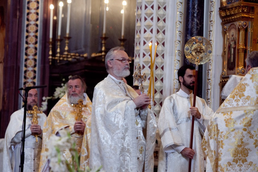 Liturgy of the Feast of the Transfiguration at the Church of Christ the Saviour. 2015