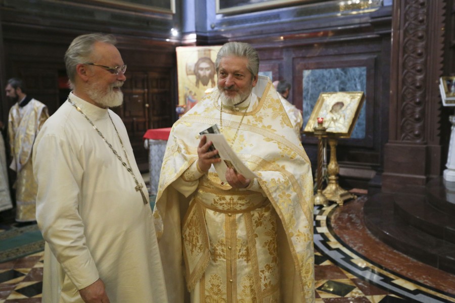 Fr Georgy Kochetkov and Fr Mikhail Ryazantsev
